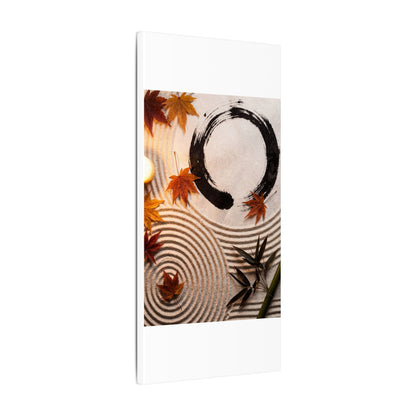 Tranquil Rock Garden Canvas Art - Enso Zen