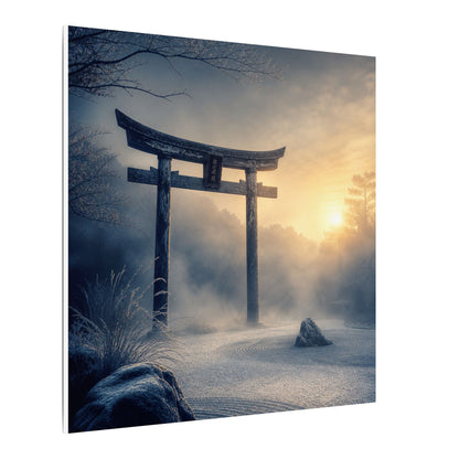 Zen Torii Gate in Golden Hour | Karesansui Canvas Art