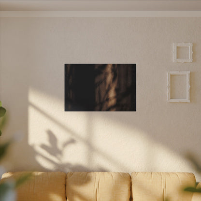 Winter Shadow Play Moody Minimal Canvas Art | Luxurious Decor