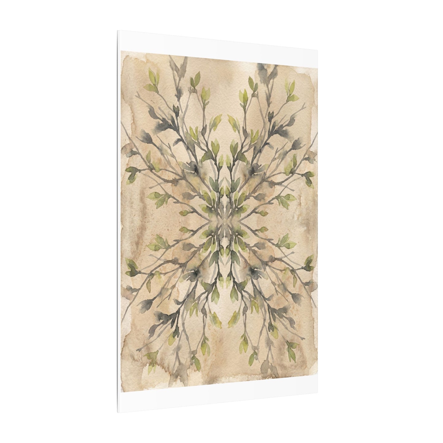 Shibui Shadow Play Canvas Art - Japandi Watercolor