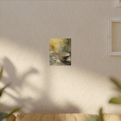 Cozy Ceramic Bowl Canvas Art - Watercolor Japandi
