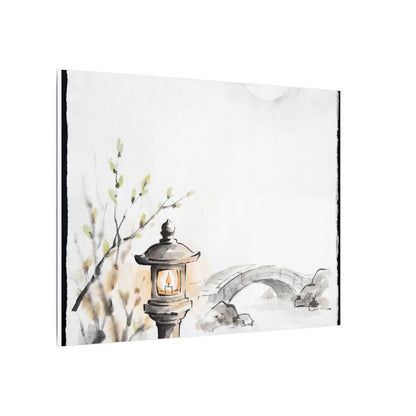 Moonlit Garden Spring Canvas Art | Zen Contemplative Design