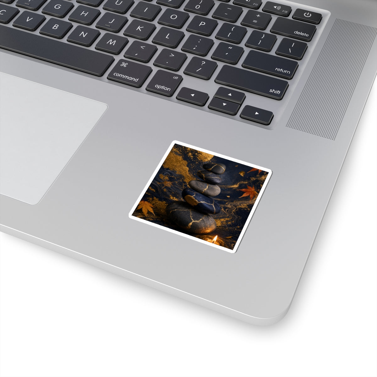 Autumn River Stones Gold Vein Sticker | Philosophical Decor