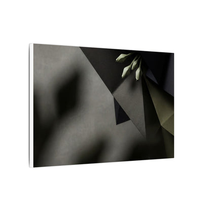Paper Fold Moody Minimal Canvas Art | Luxurious Dark Japandi Art