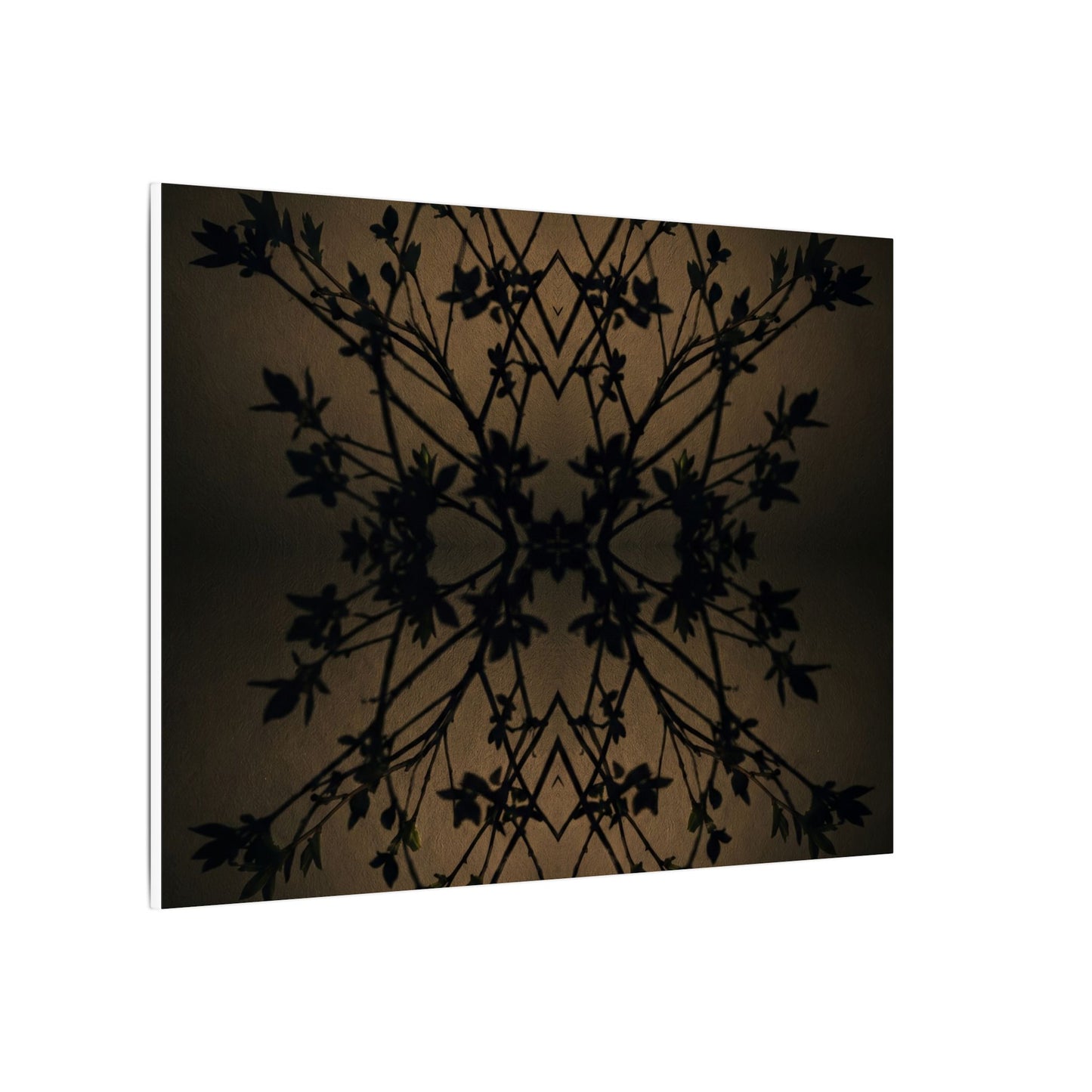 Golden Hour Shadow Play Canvas Art - Dark Japandi Seijaku