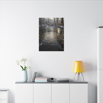 Water Ripple Broken Beauty Canvas Art | Artful Kintsugi Art