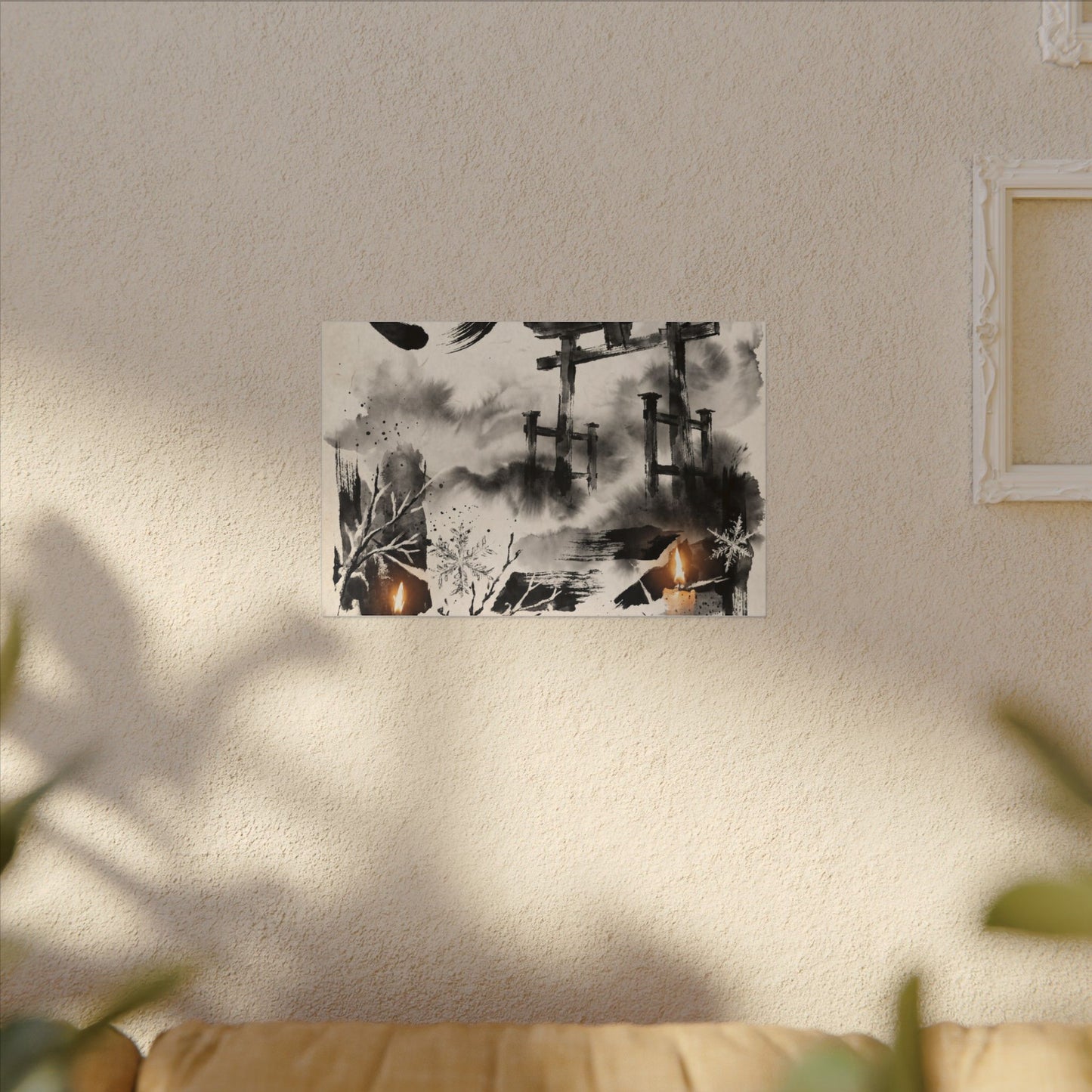 Candlelight Torii Gate Canvas Art - Zen Datsuzoku