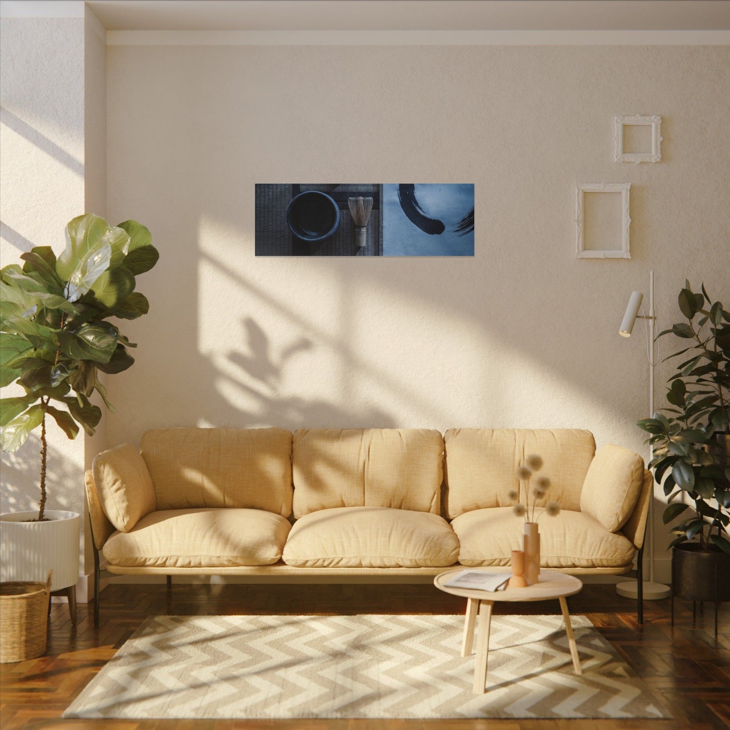 Tea Ceremony Enso Canvas Art | Calm Zen Art