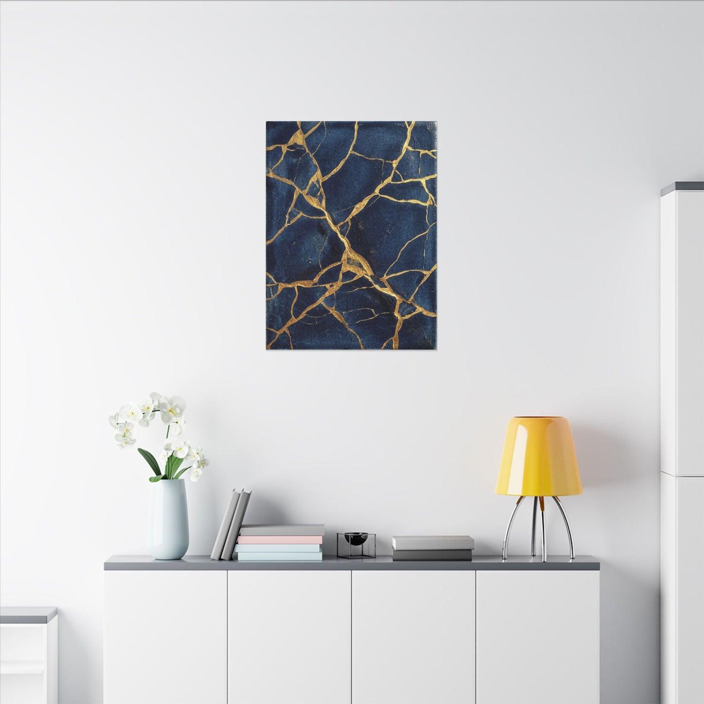 Kintsugi Crackle Canvas Art