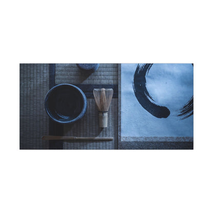 Tea Ceremony Enso Canvas Art | Calm Zen Art