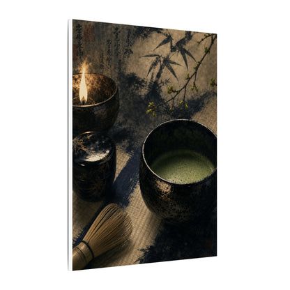 Ma Tea Ceremony Canvas Art - Zen Sumi E