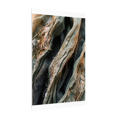 Silk Drape Winter Canvas Art | Japandi Cozy Design