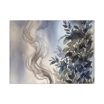 Incense Smoke Summer Canvas Art | Japandi Cozy Design