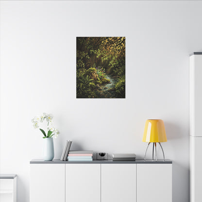 Tea Ceremony Spring Canvas Art | Kintsugi Philosophical Design