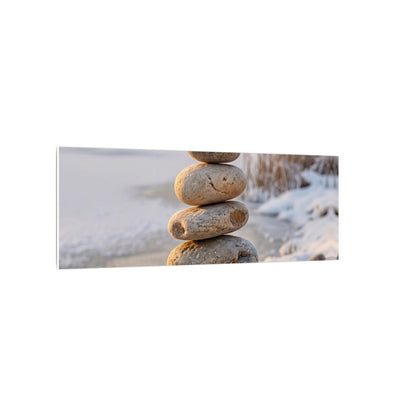 Ma River Stones Canvas Art - Japandi Japanese Pattern