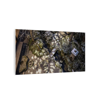 Moonlit Garden Japanese Pattern Canvas Art | Elegant Japandi Art