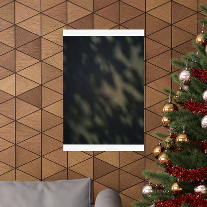 Dappled Shadow Play Wall Art Print - Dark Japandi Ma