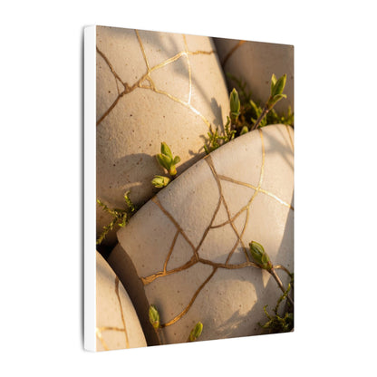 Spring Broken Pottery Gold Vein Canvas Art | Beautiful Decor