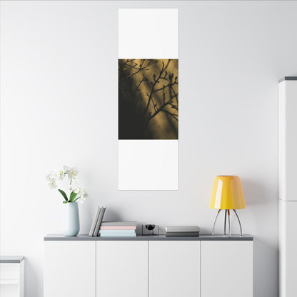 Golden Hour Shadow Play Canvas Art - Dark Japandi Seijaku