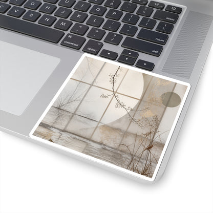 Overcast Shoji Screen Sticker - Japandi Datsuzoku