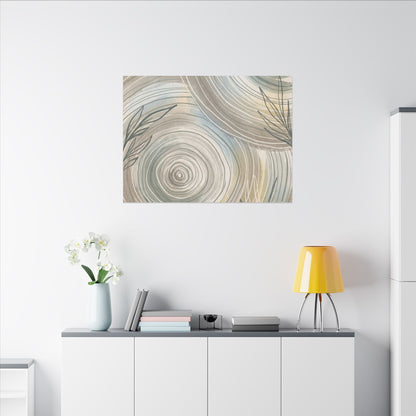Kanso Water Ripple Canvas Art - Japandi Minimal Line