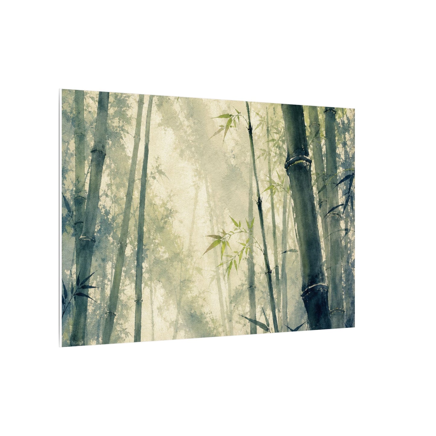 Bamboo Grove Spring Canvas Art | Zen Serene Design