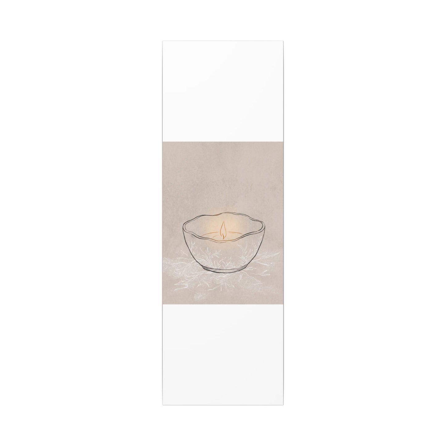 Ceramic Bowl Minimal Line Canvas Art | Neutral Japandi Art