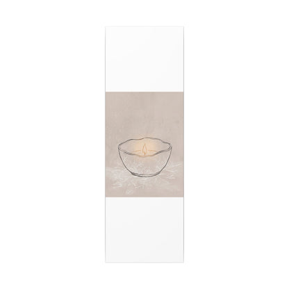 Ceramic Bowl Minimal Line Canvas Art | Neutral Japandi Art