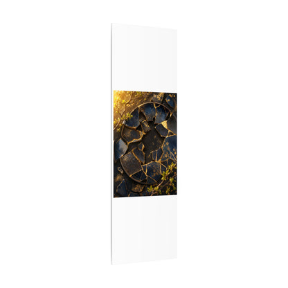 Golden Hour Broken Pottery Canvas Art - Kintsugi Ma