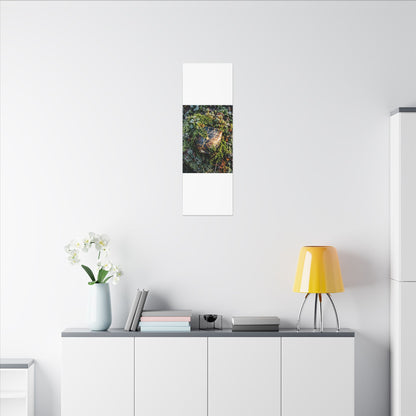 Artful Moss Close Up Canvas Art - Gold Repair Kintsugi