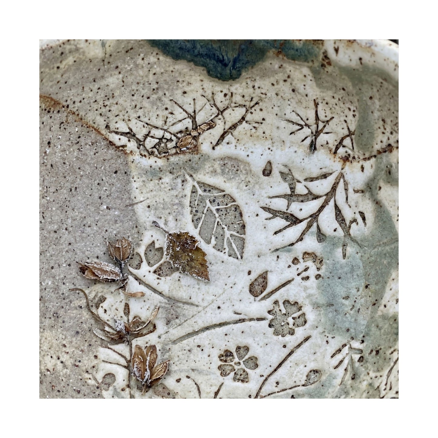 Winter Ceramic Bowl Japanese Pattern Wall Art Print | Earthy Decor