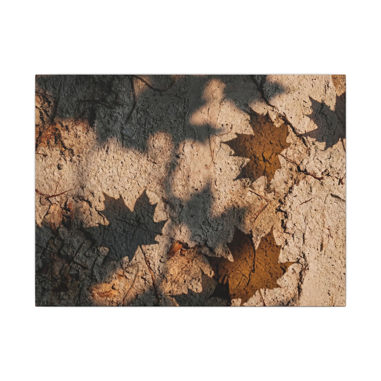 Cozy Shadow Play Canvas Art - Texture Japandi Art Print