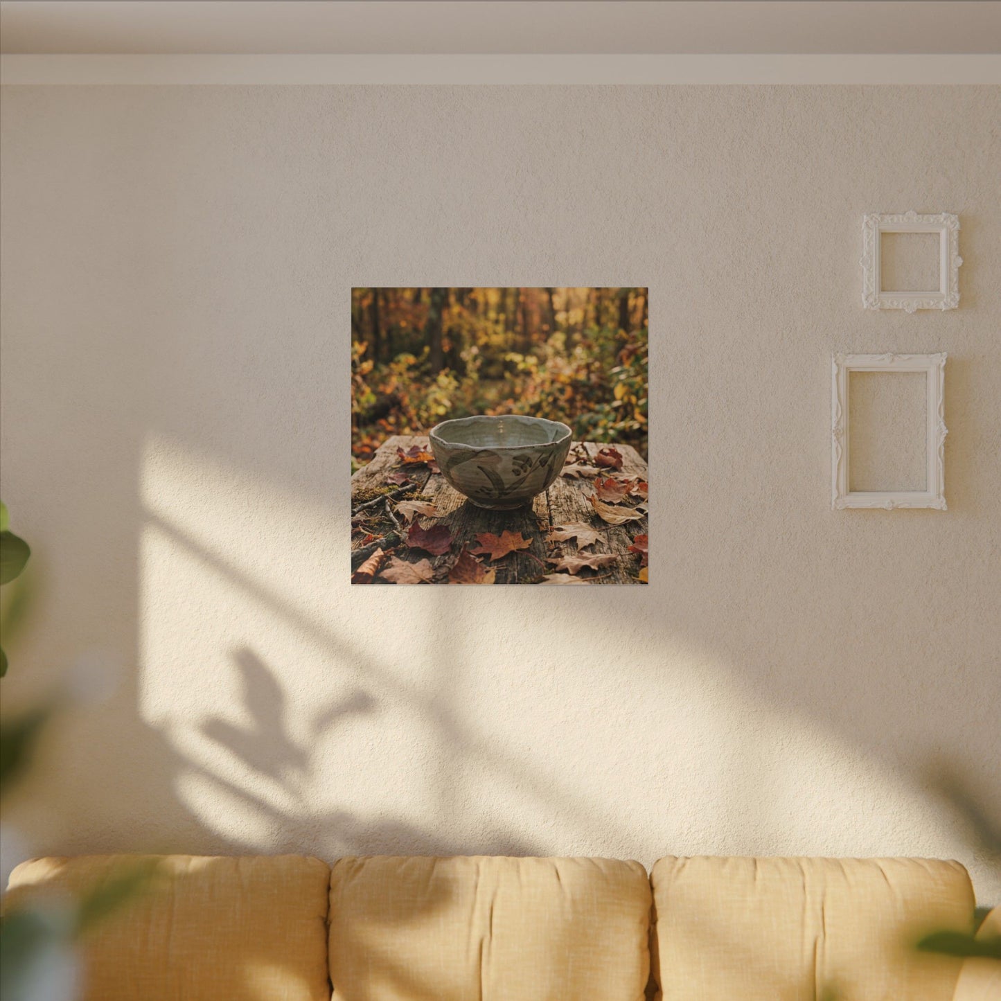 Spring Rock Garden Moody Minimal Canvas Art | Luxurious Decor