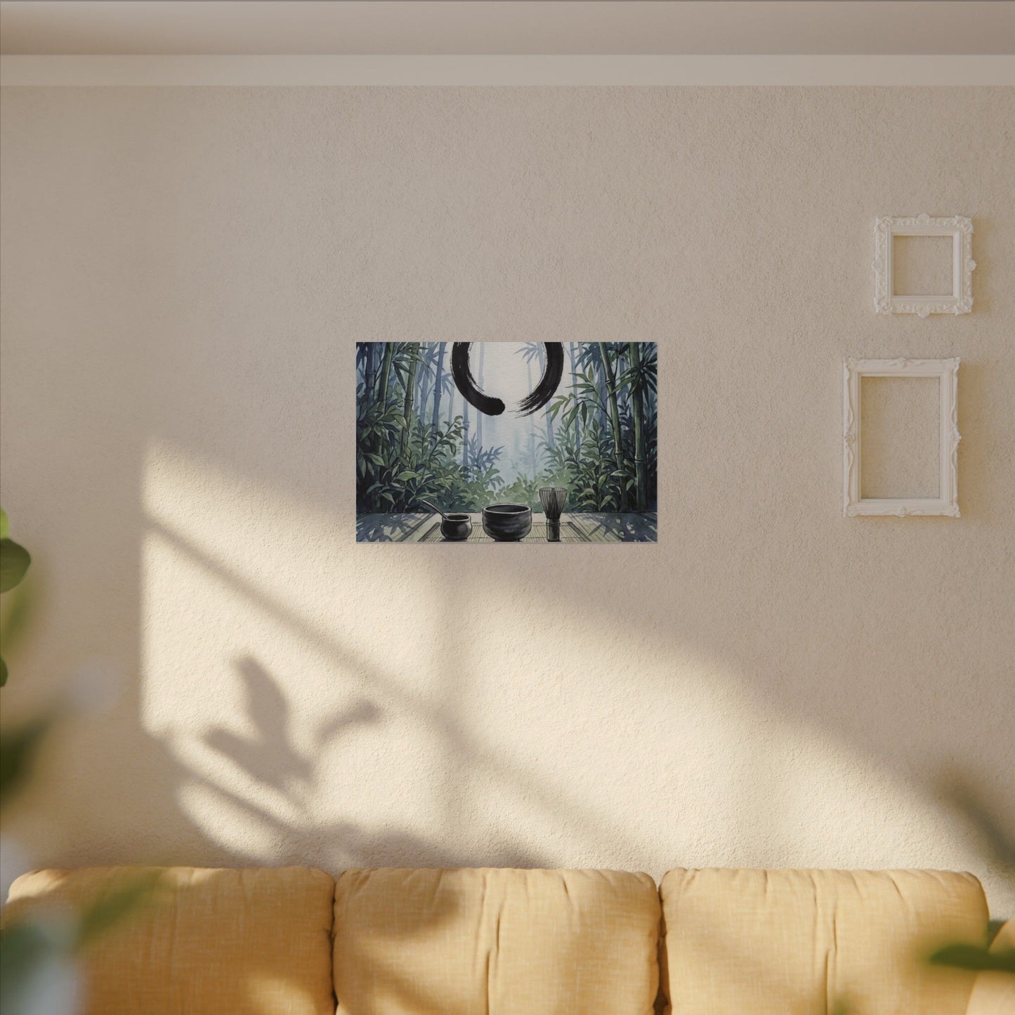 Seijaku Tea Ceremony Canvas Art - Zen Enso