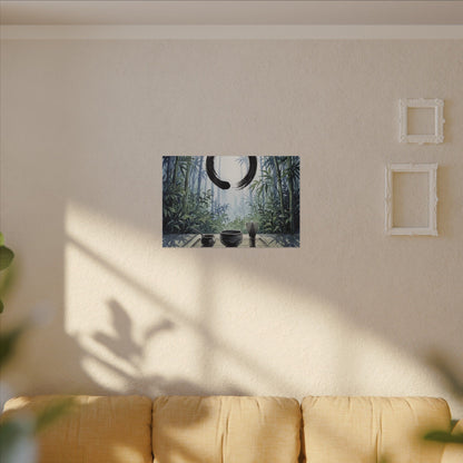 Seijaku Tea Ceremony Canvas Art - Zen Enso