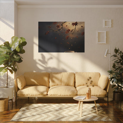 Moonlit Garden Gold Repair Canvas Art | Beautiful Kintsugi Art