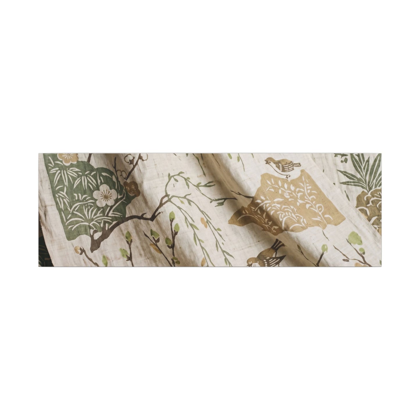 Silk Drape Canvas Art | Spring Japandi Japanese Pattern Art