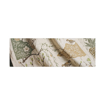 Silk Drape Canvas Art | Spring Japandi Japanese Pattern Art
