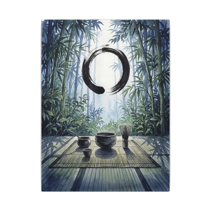 Seijaku Tea Ceremony Canvas Art - Zen Enso