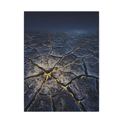 Cracked Earth Broken Beauty Canvas Art | Artful Kintsugi Art