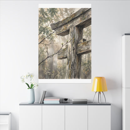 Torii Gate Spring Canvas Art | Japandi Neutral Design