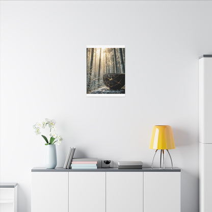 Fukinsei Bamboo Grove Canvas Art - Kintsugi Gold Repair