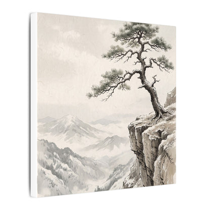 Seijaku Pine Tree Canvas Art - Japandi Japanese Pattern