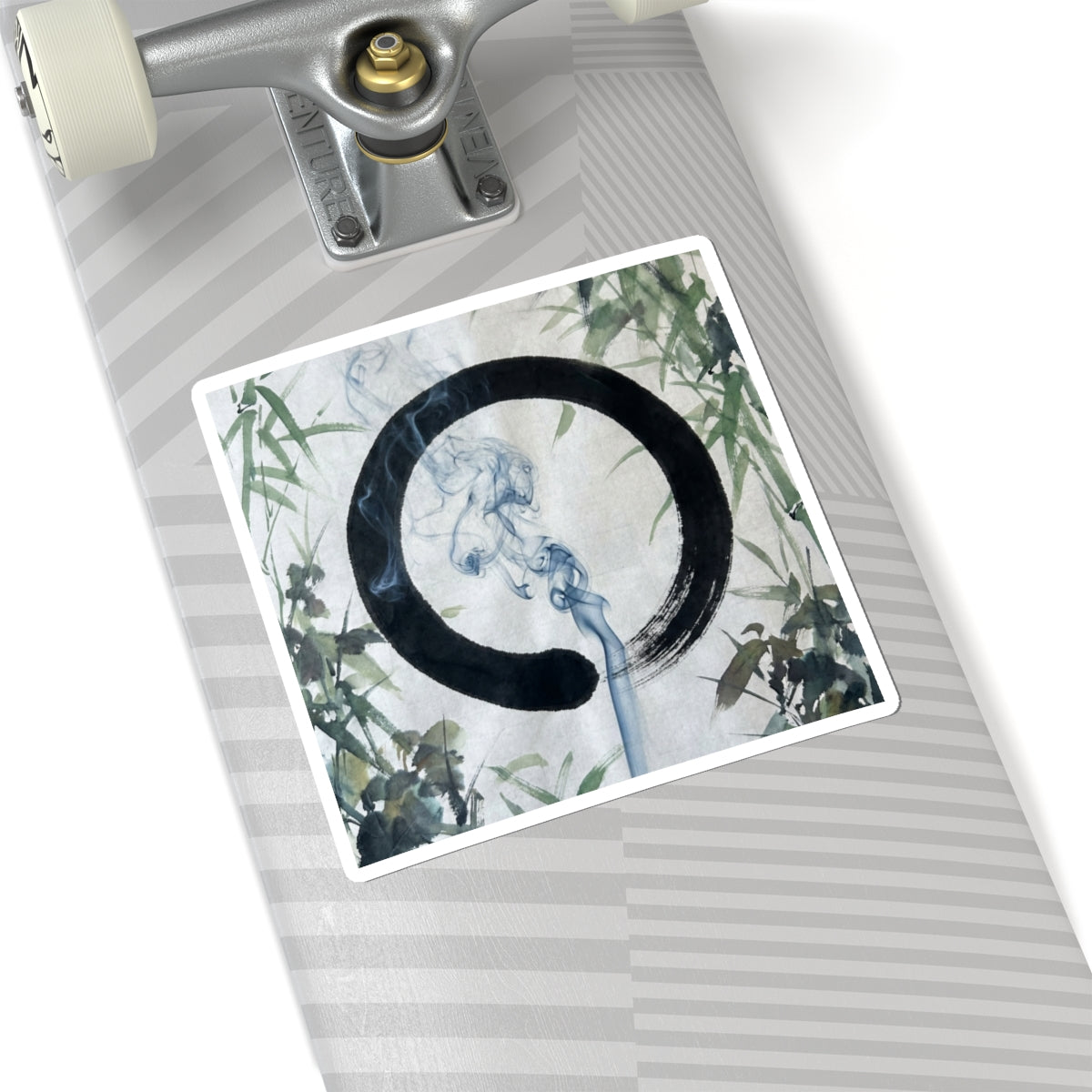 Summer Incense Smoke Enso Sticker | Serene Decor