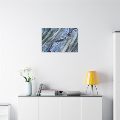 Moonlight Silk Drape Canvas Art - Japandi Mono No Aware