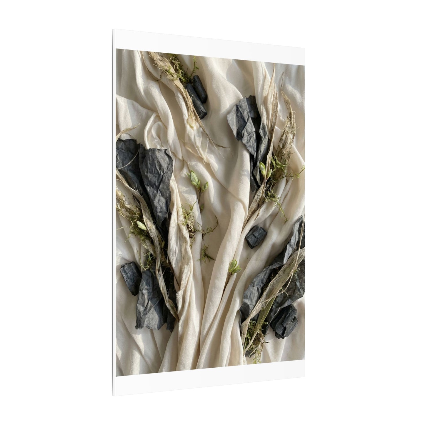 Spring Silk Drape Texture Canvas Art | Warm Decor