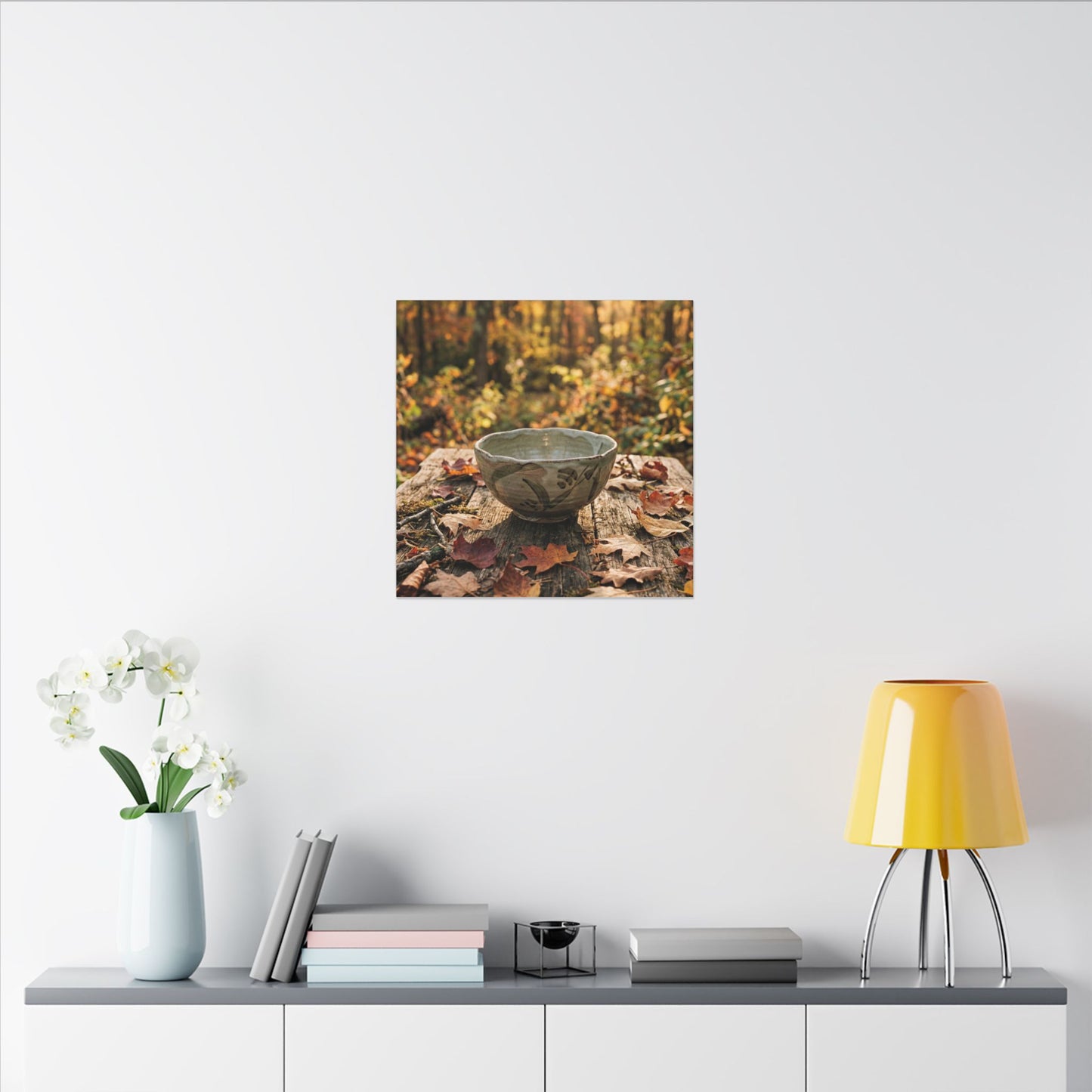 Spring Rock Garden Moody Minimal Canvas Art | Luxurious Decor