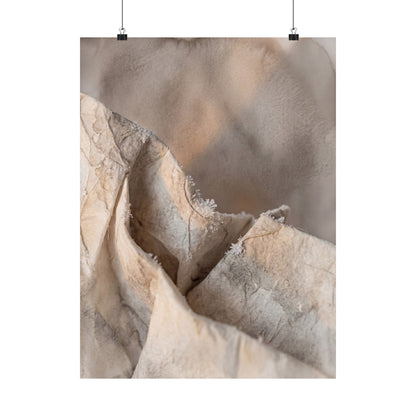 Winter Paper Fold Watercolor Wall Art Print | Elegant Decor