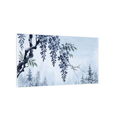 Seijaku Wisteria Canvas Art - Zen Sumi E