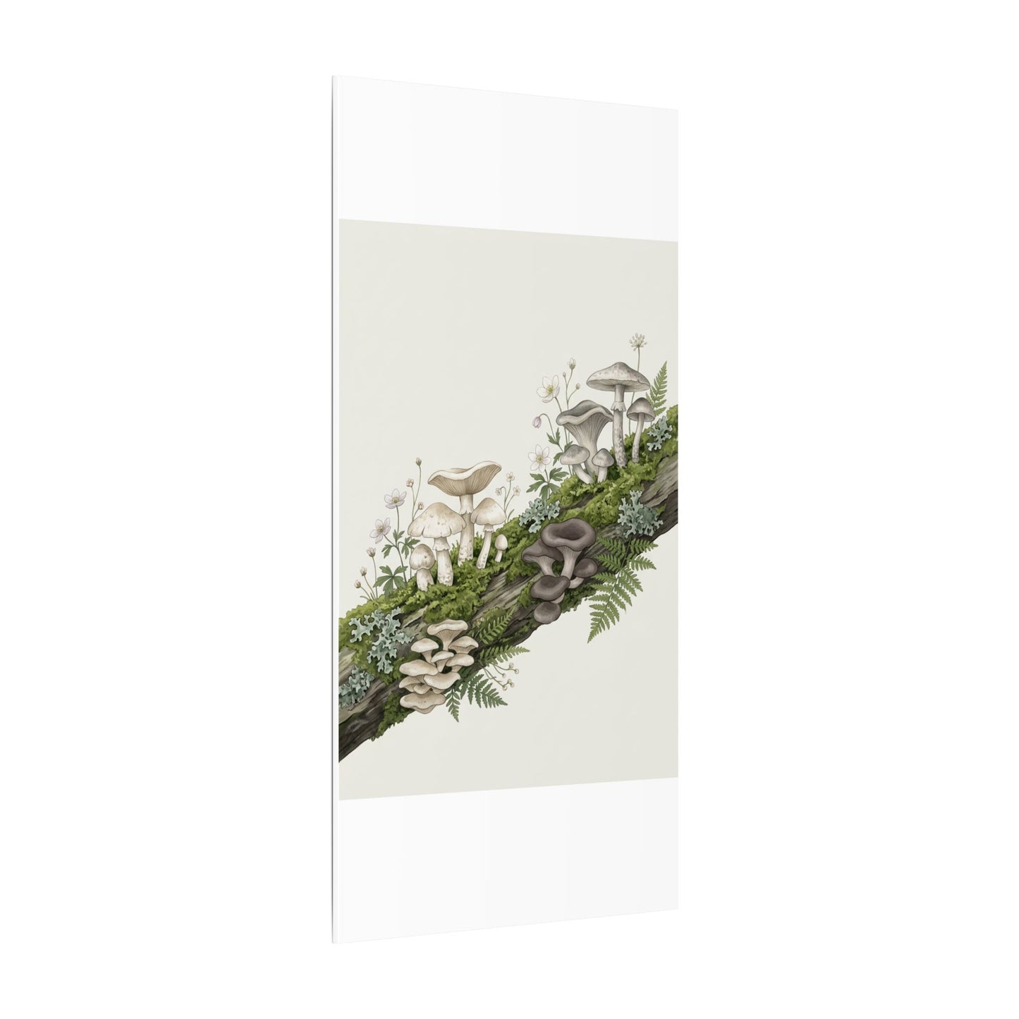 Dried Flowers Spring Canvas Art | Japandi Neutral Design